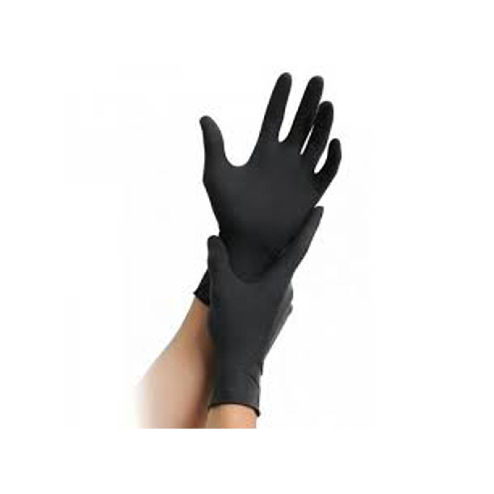 Guante Profesional Grande Latex Negro Caja 20 Piezas 1443-GDE Lobo 