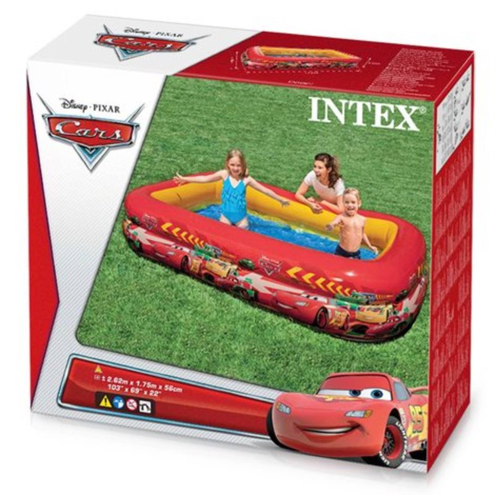 Alberca Inflable Cars 262x175x56 cm 57478 INTEX