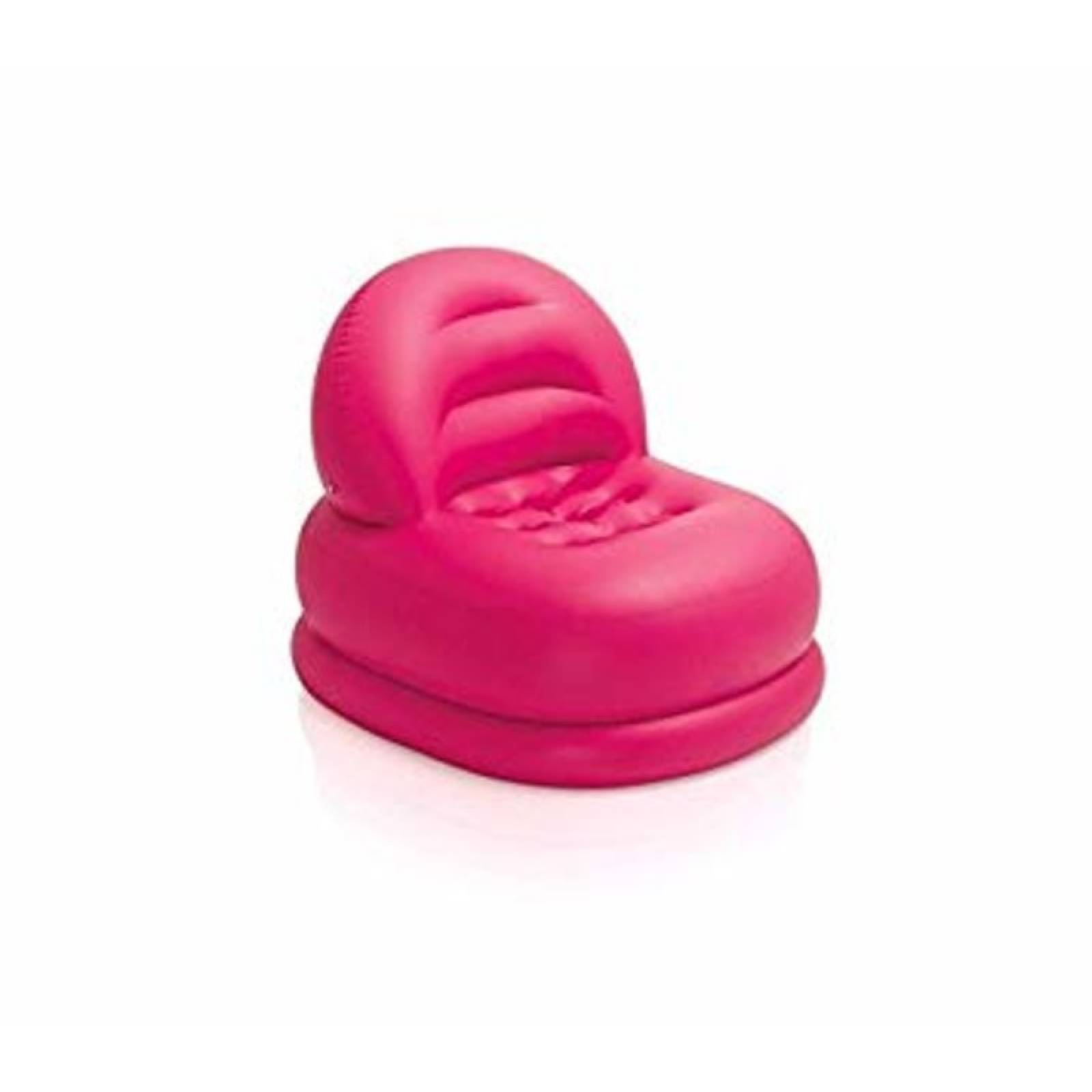 SillÃ³n Inflable De Moda Con Respaldo Rosa 68592 Intex