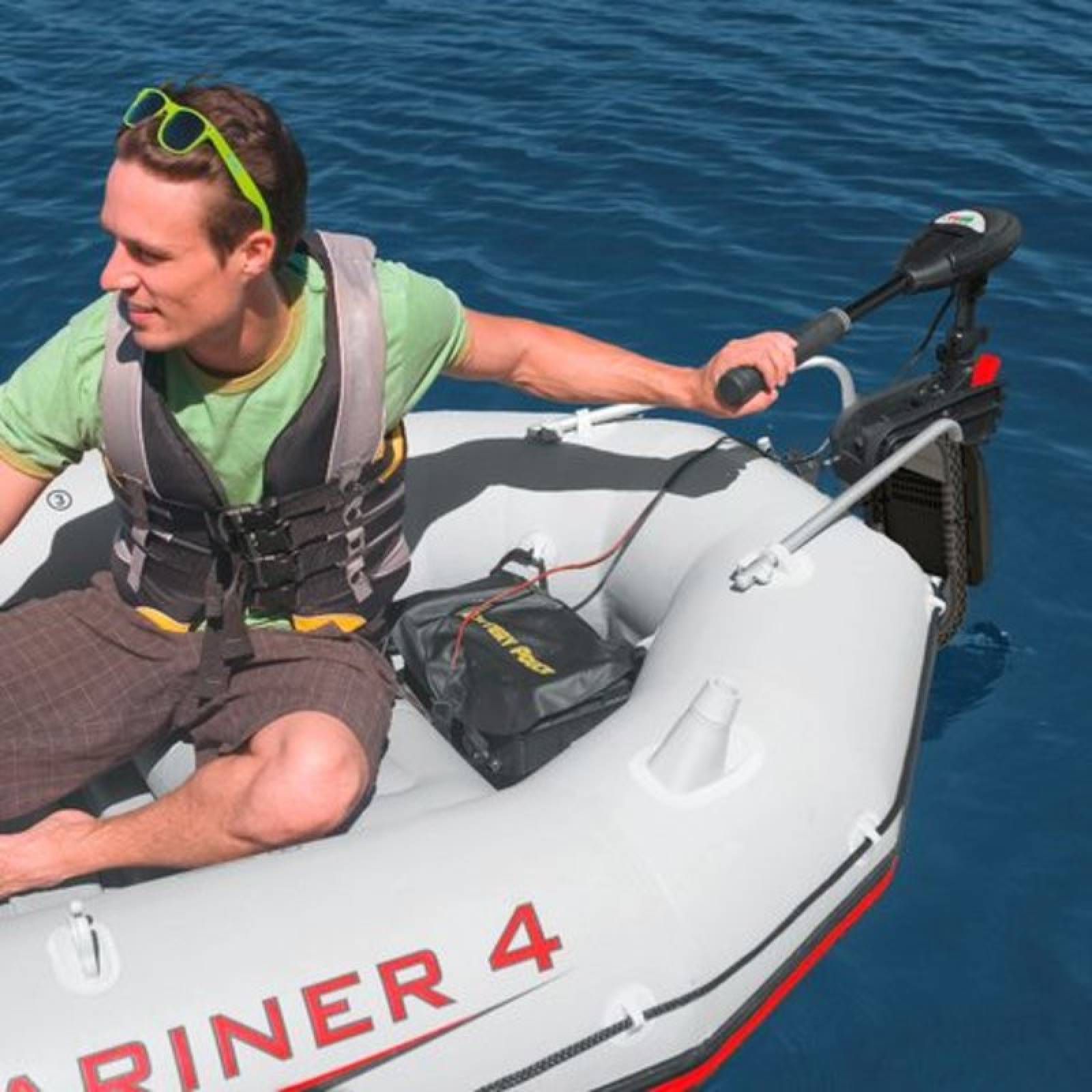 Motor Para Lanchas Inflables 12v 420w 40 Lb 5vel 68631 Intex 