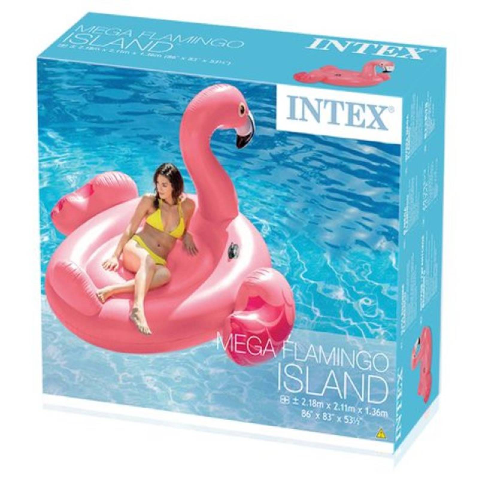 Flotador Inflable Mega Flamingo Rosa Montable 56288Eu Intex