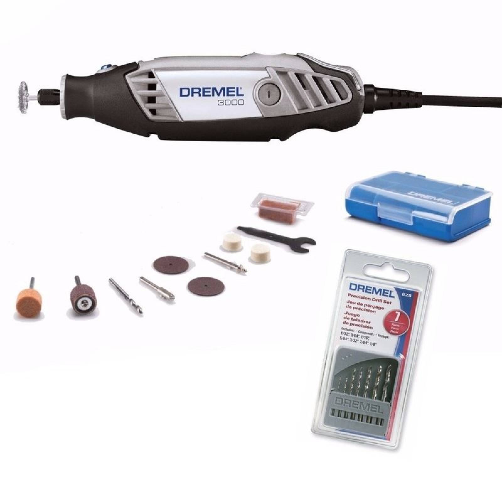 Dremel 3000 Mototool Con 10 Accesorios Setkit De Brocas 7 Piezas 1921