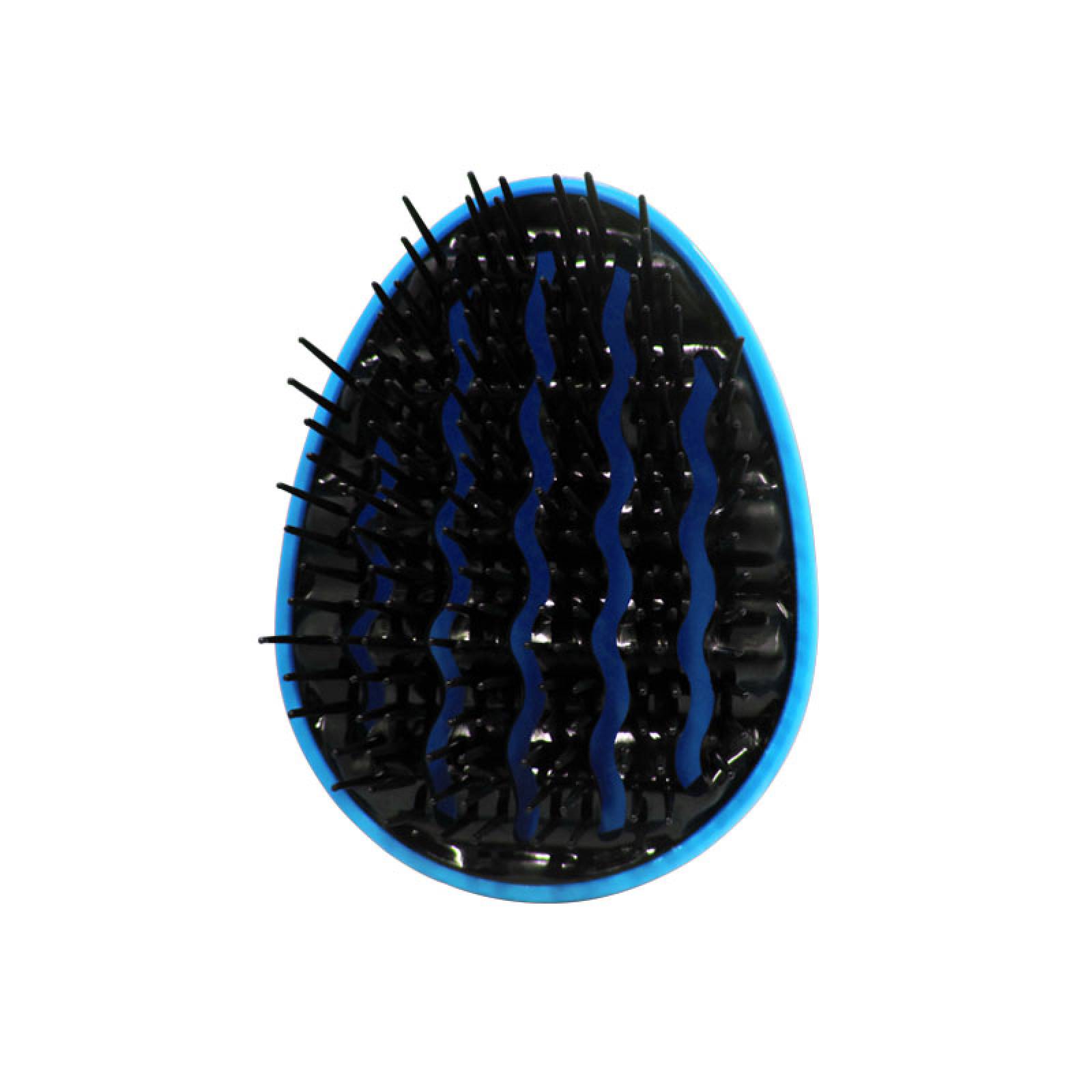 Cepillo para Desenredar Cabello Tipo Huevo Azul y Rosa Color Brush