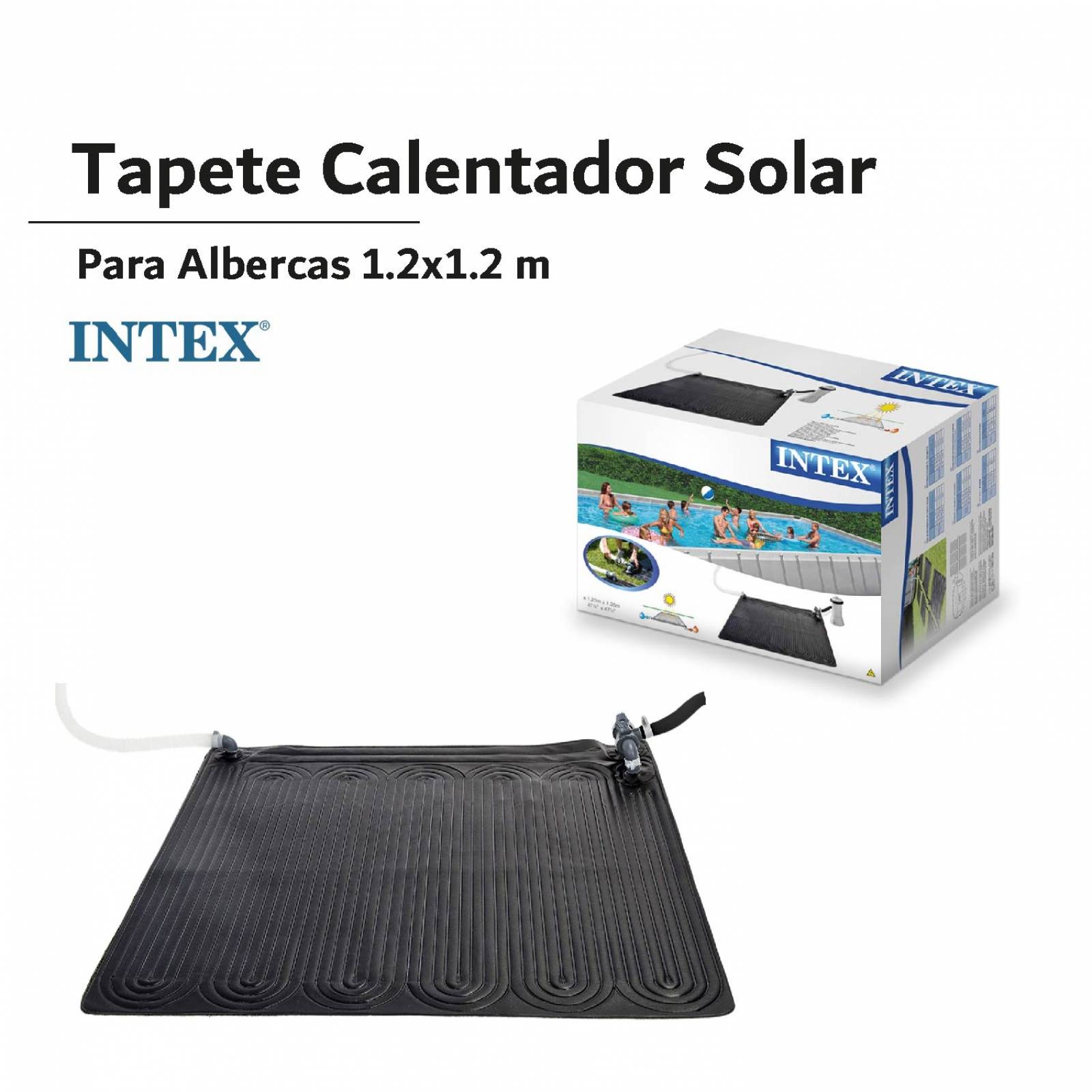 Tapete Calentador Solar 120 Cm Albercas Estructurales Intex 