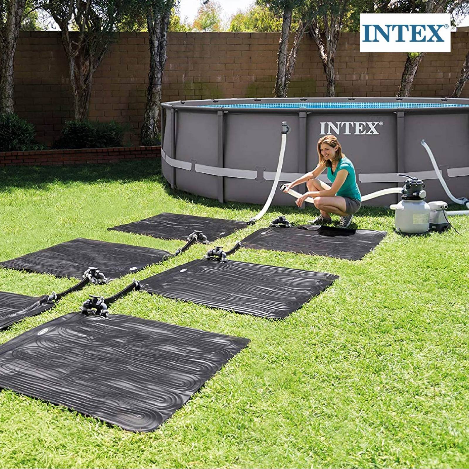 Tapete Calentador Solar 120 Cm Albercas Estructurales Intex 