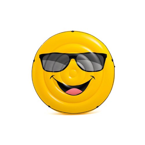 Colchon Inflable De Emoji Cara Sonriente Para Alberca Intex 