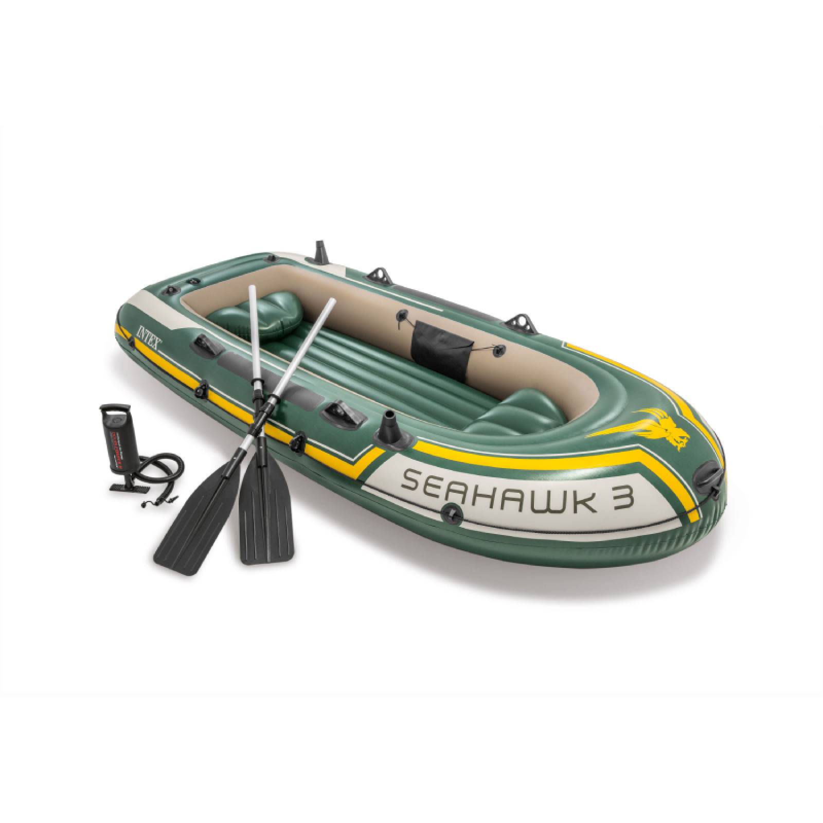 Lancha Inflable Seahawk 3 Equipada Con Remos Adulto Intex