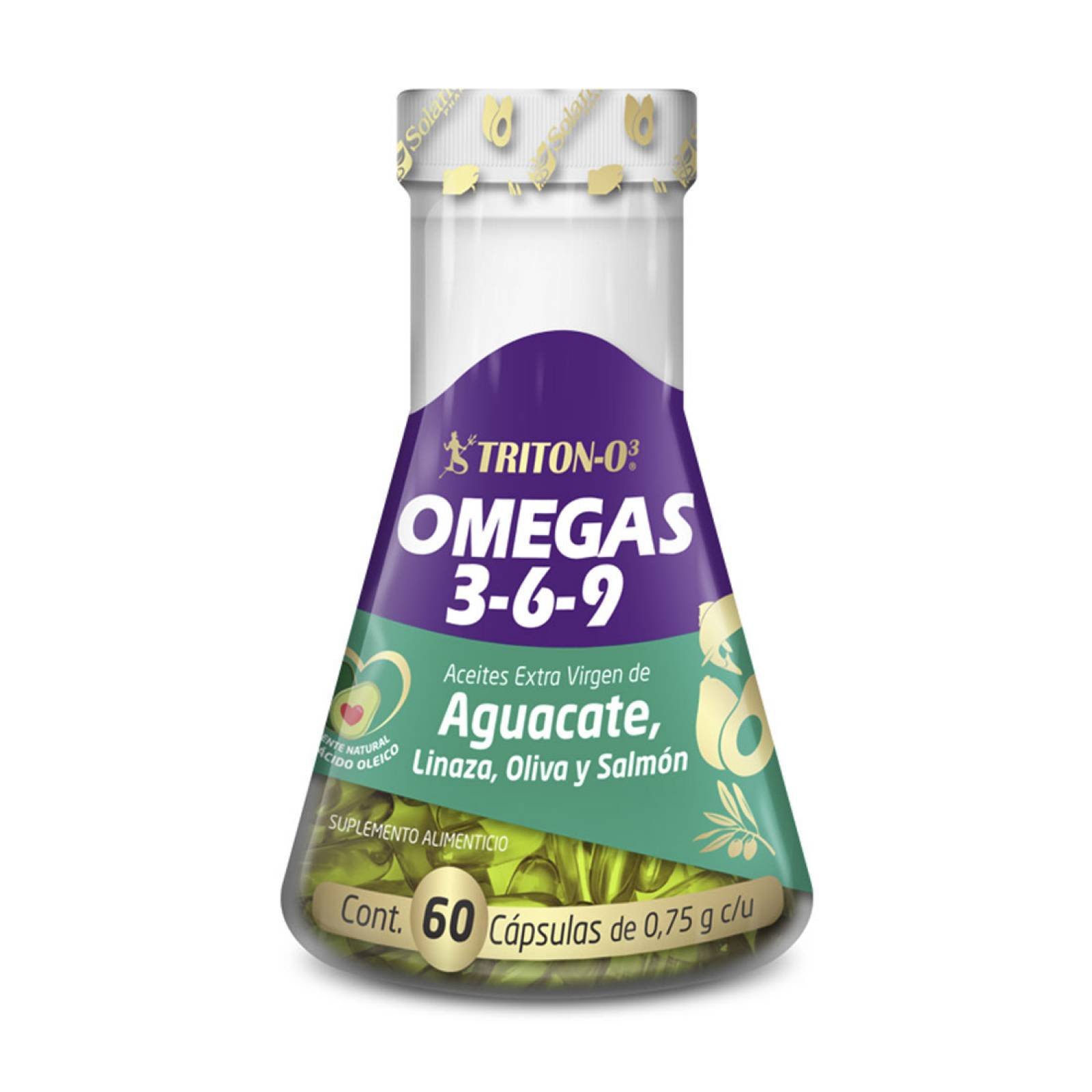 Suplemento Omega 3-6-9 Aceites Extra Virgen 180 Cap.