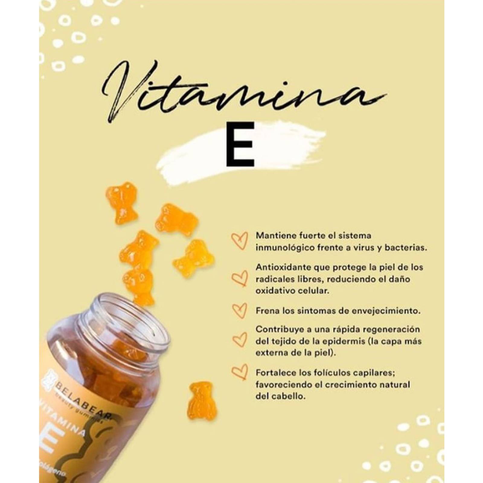 Suplemento Vitamina E 100 Gomitas Antioxidante
