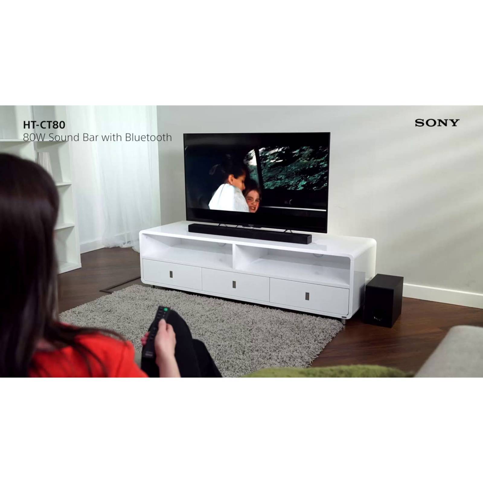 Barra De Sonido Surround ClearAudio Bluetooth HT-CT80 Sony