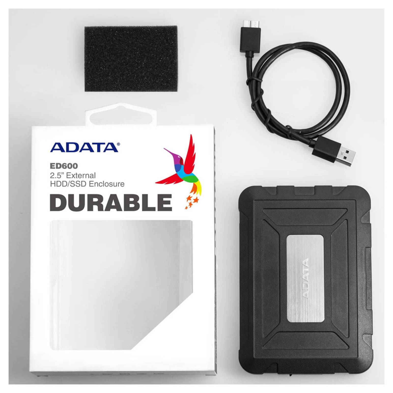 JMT Custodia Esterna Per Disco Rigido Da 2.5 Pollici: Adattatore SATA A USB 3.0 A 5Gbps, Plug & Play Per HDD/SSD Fino A 2TB, Ideale Per Windows E Mac (Nero) - 4