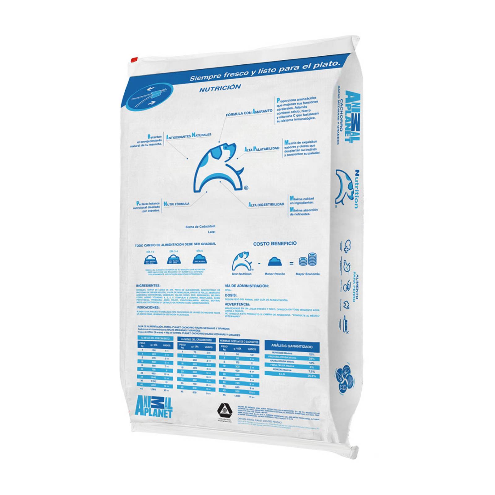 Croquetas para Perro Cachorro Raza Grande 20Kg Animal Planet