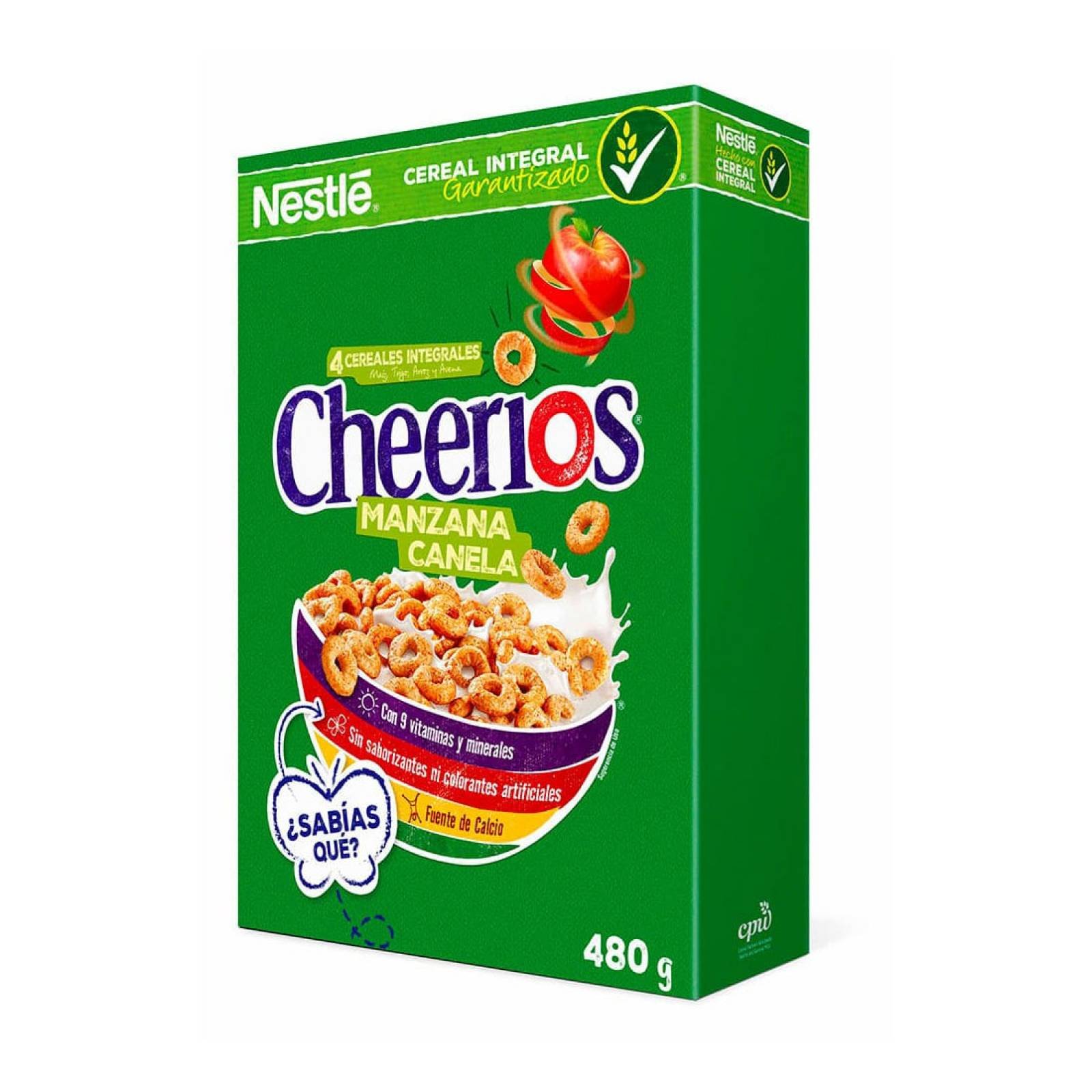 Cereal Cheerios Aros Manzana Canela 4 Cereales 480g Nestlé