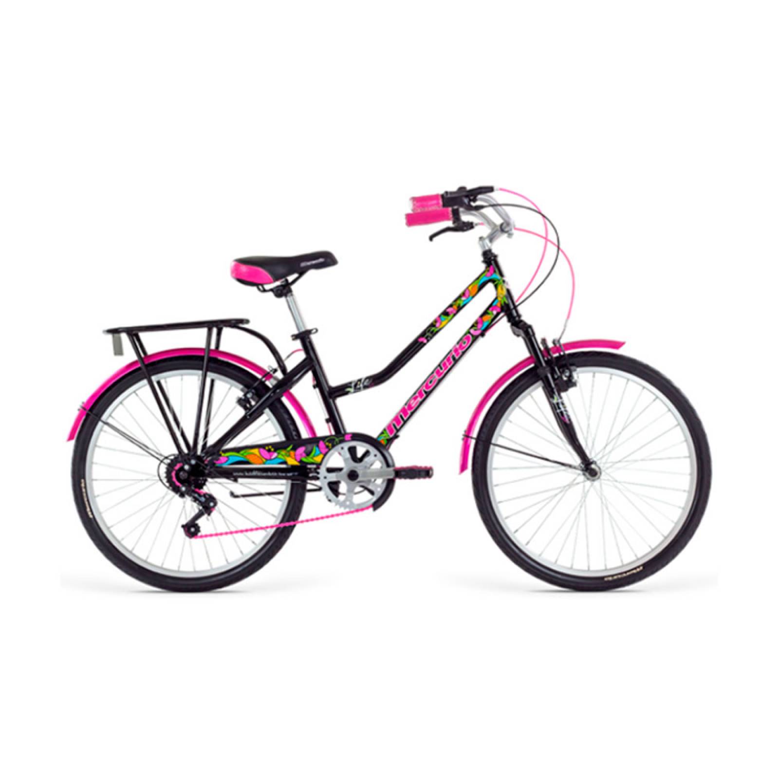 Bicicleta Urbana Rodada 24 24 Velocidades Life Mercurio