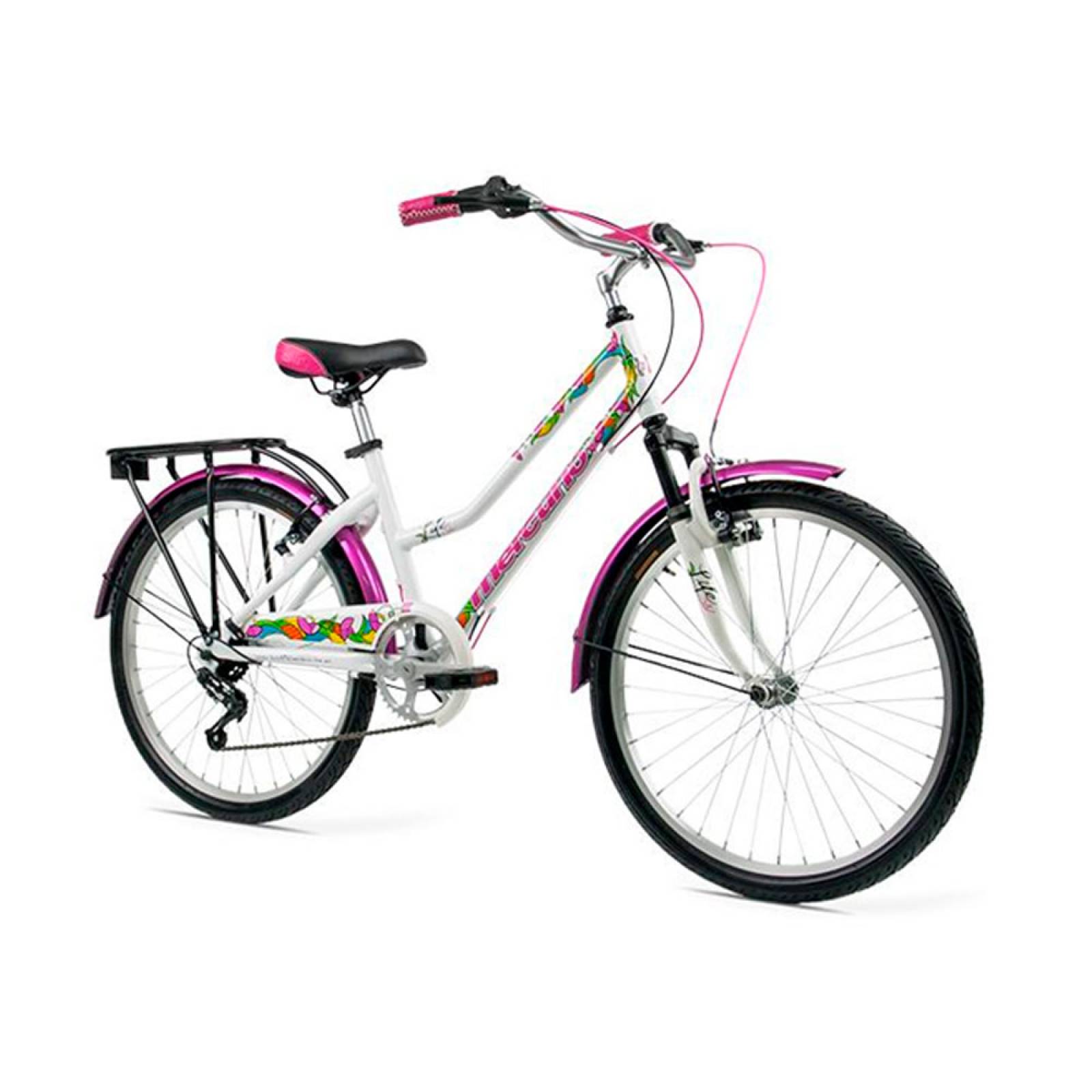 Bicicleta Urbana Rodada 24 24 Velocidades Life Mercurio