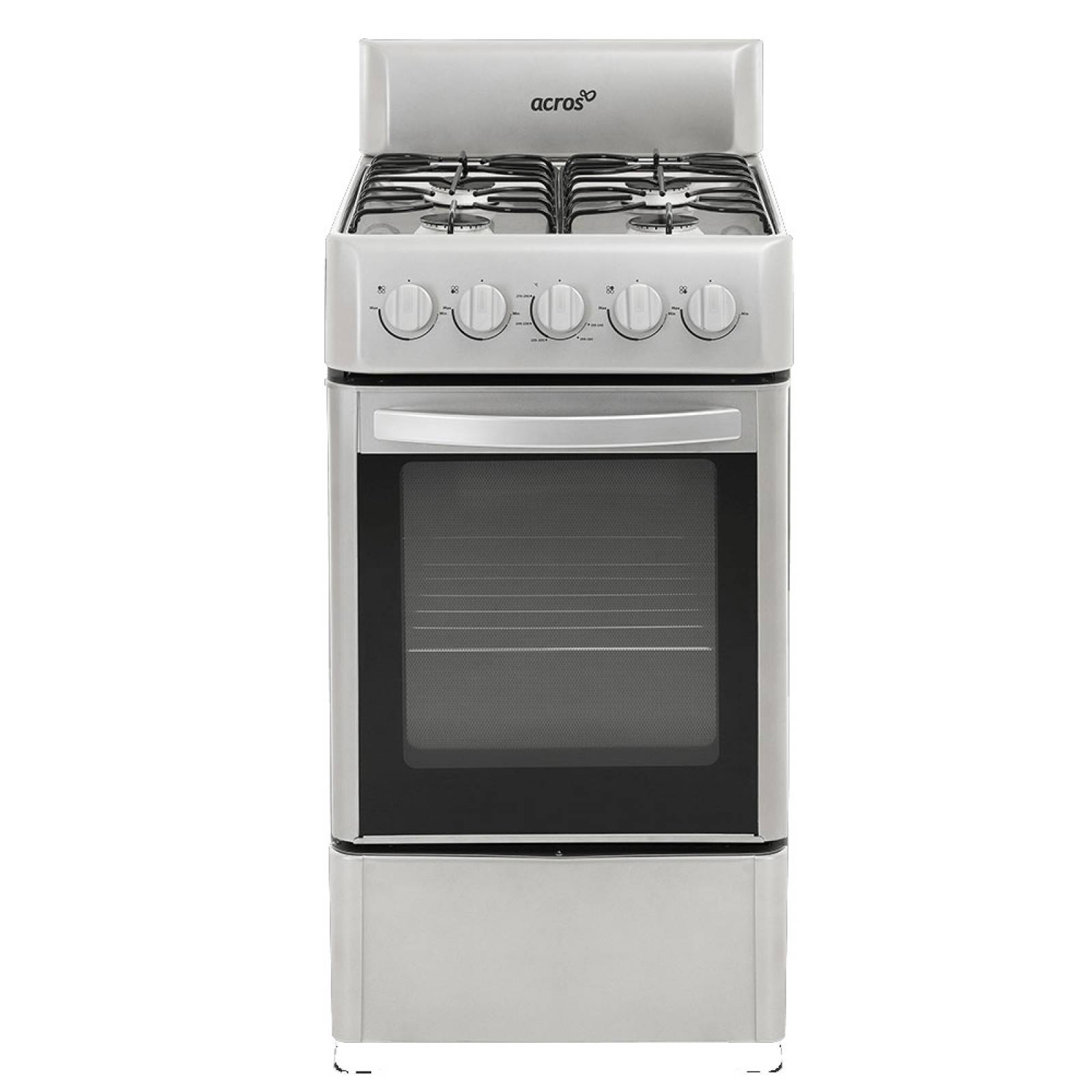 Estufa Acros 4 quemadores 20 Pulg Al Piso Plata AW-5300D
