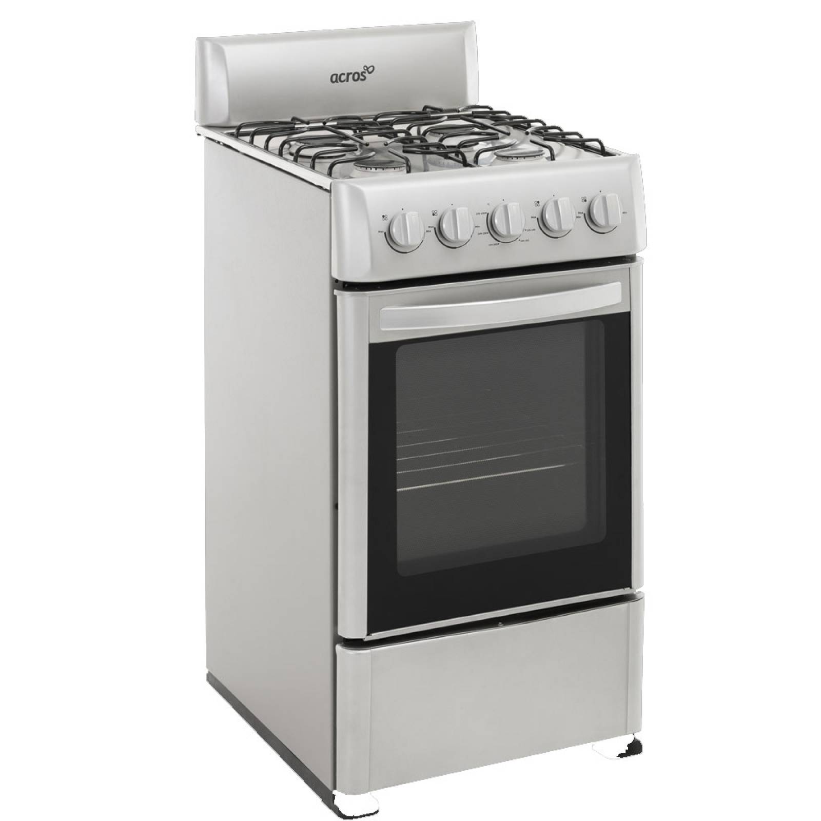 Estufa Acros 4 quemadores 20 Pulg Al Piso Plata AW-5300D