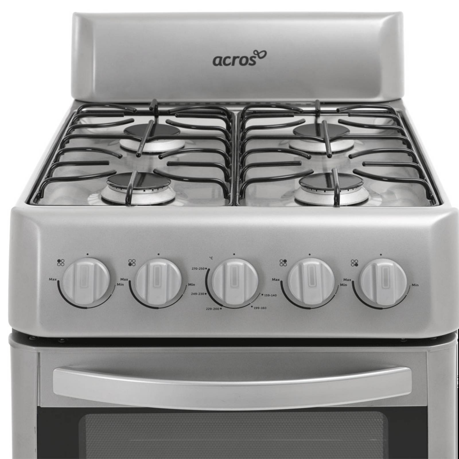 Estufa Acros 4 quemadores 20 Pulg Al Piso Plata AW-5300D