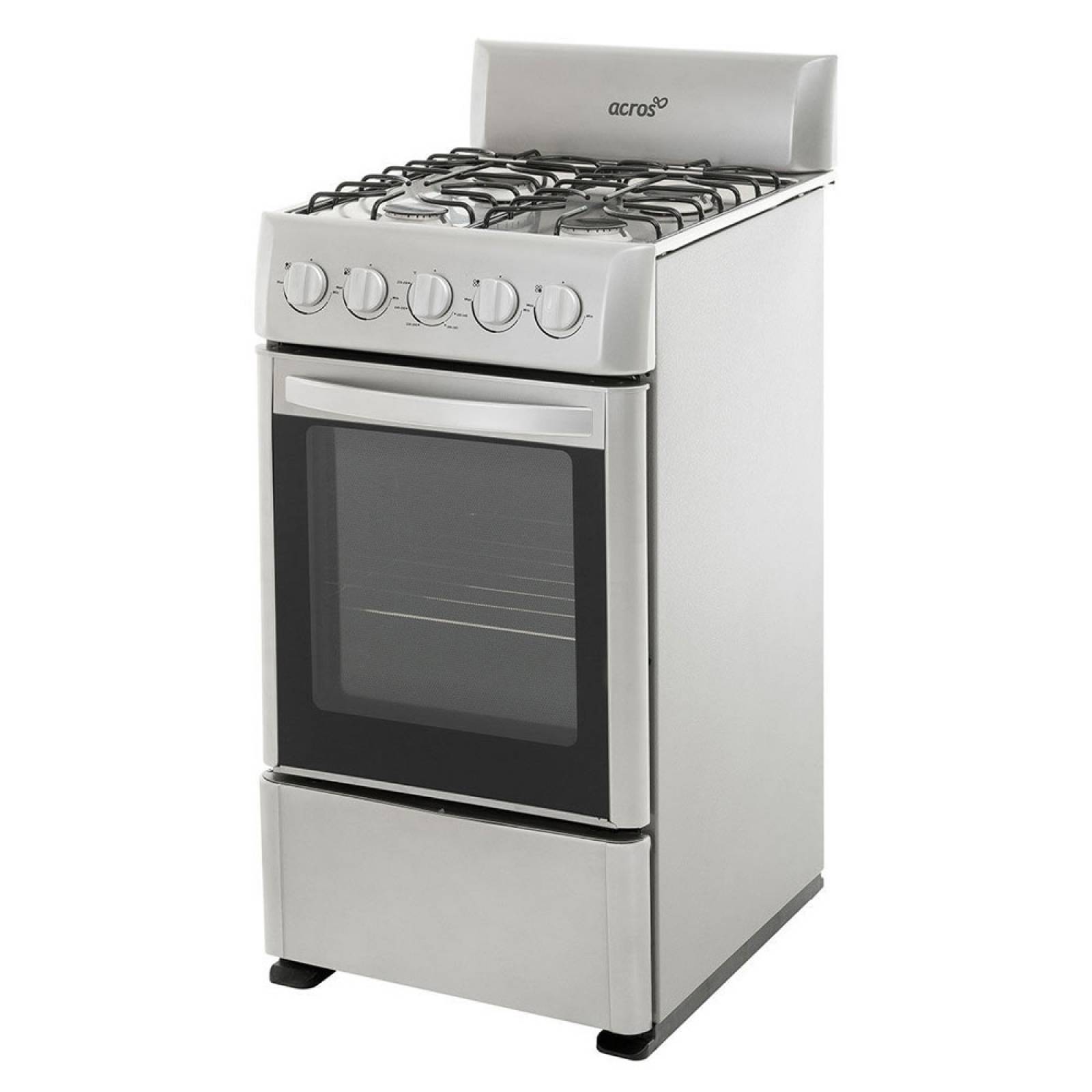 Estufa Acros 4 quemadores 20 Pulg Al Piso Plata AW-5300D
