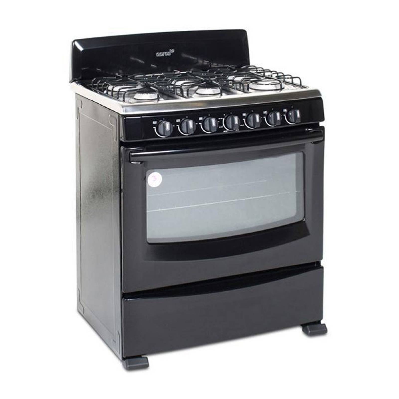 Estufa Acros 6 quemadores 30 Pulg Al Piso Negra AF-5333B