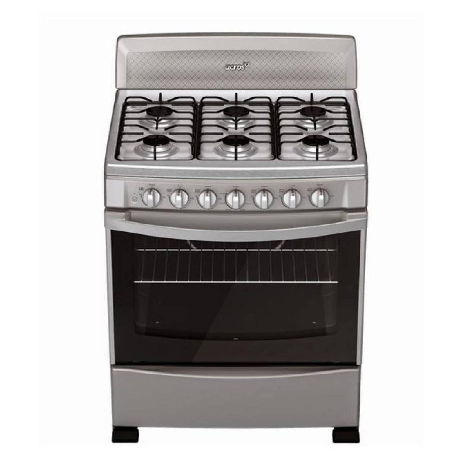 Estufa Acros 6 quemadores 30 Pulg Al Piso Titanio AF-5334D