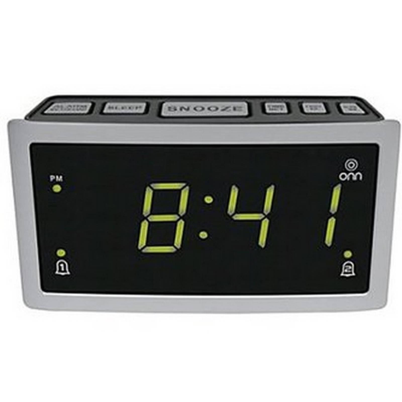 Radio Reloj Digital Despertador alarma Onn AM/FM ONA12AV028