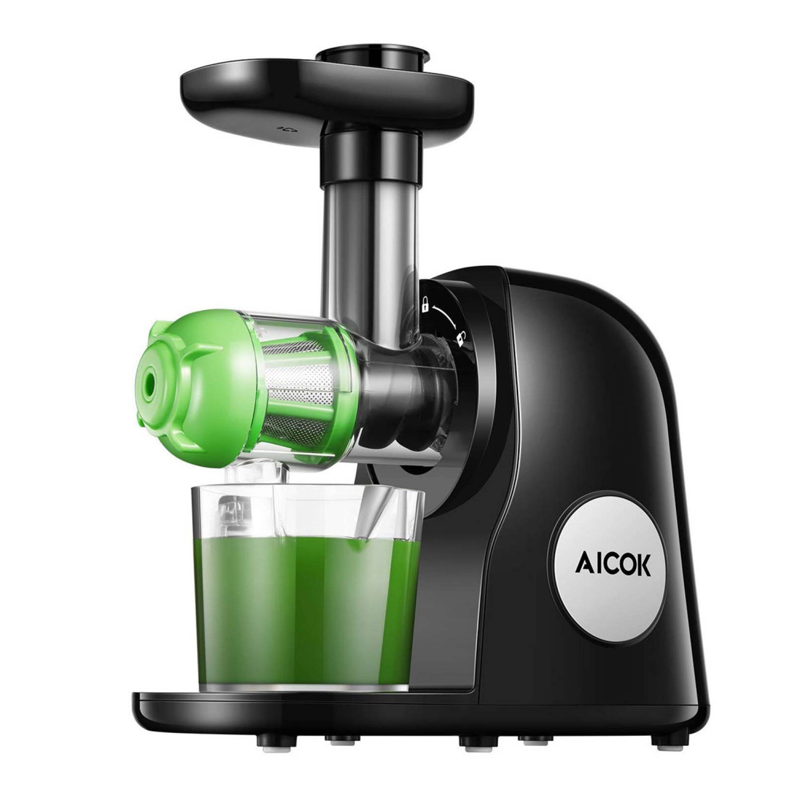 Extractor de Jugo Prensa Fría Espiral 80 rpm Aicok