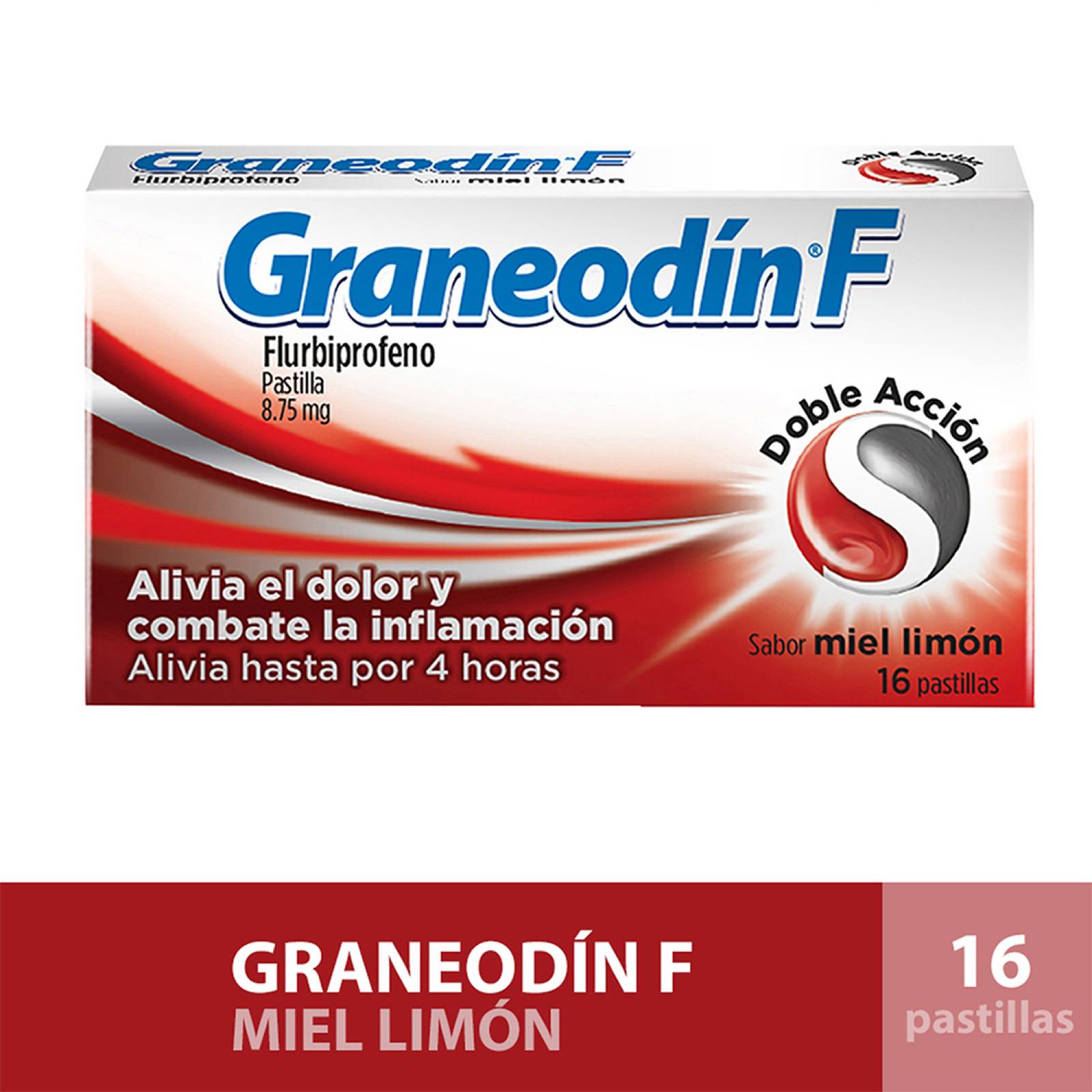 Graneodin F Sabor Miel Limón 16 pastillas