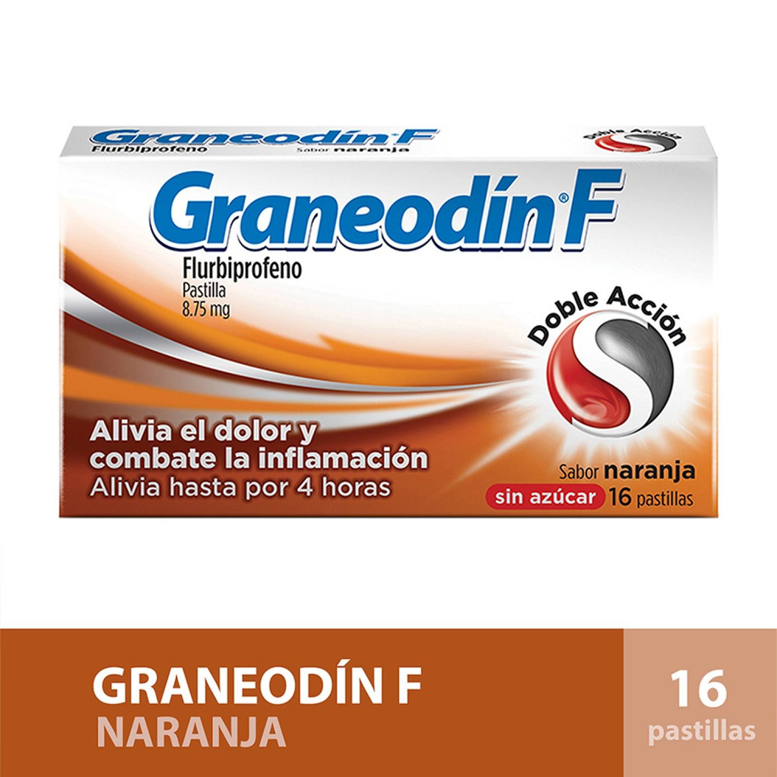 Graneodin F Sabor Naranja 16 Tabletas