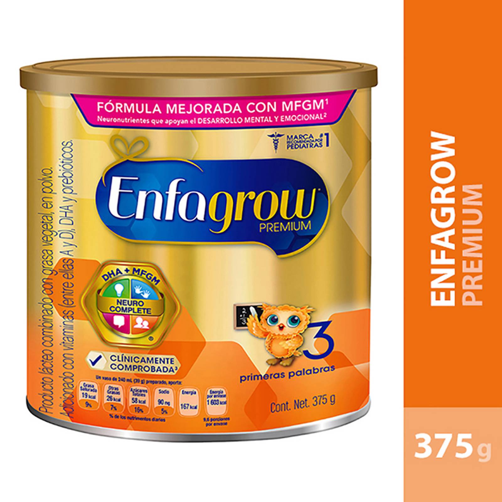 Enfagrow 3 Leche Crecimiento Mayores 12 Meses Lata 375 gr