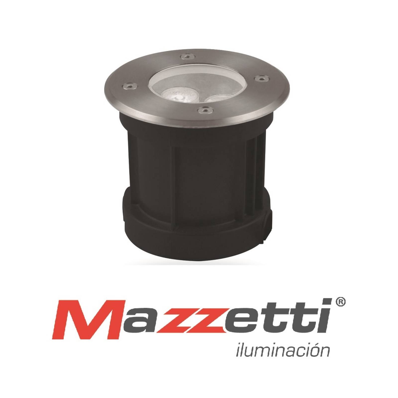Lámpara de Piso Luz Led Calida Ex Empotrado 3W Mazzetti.