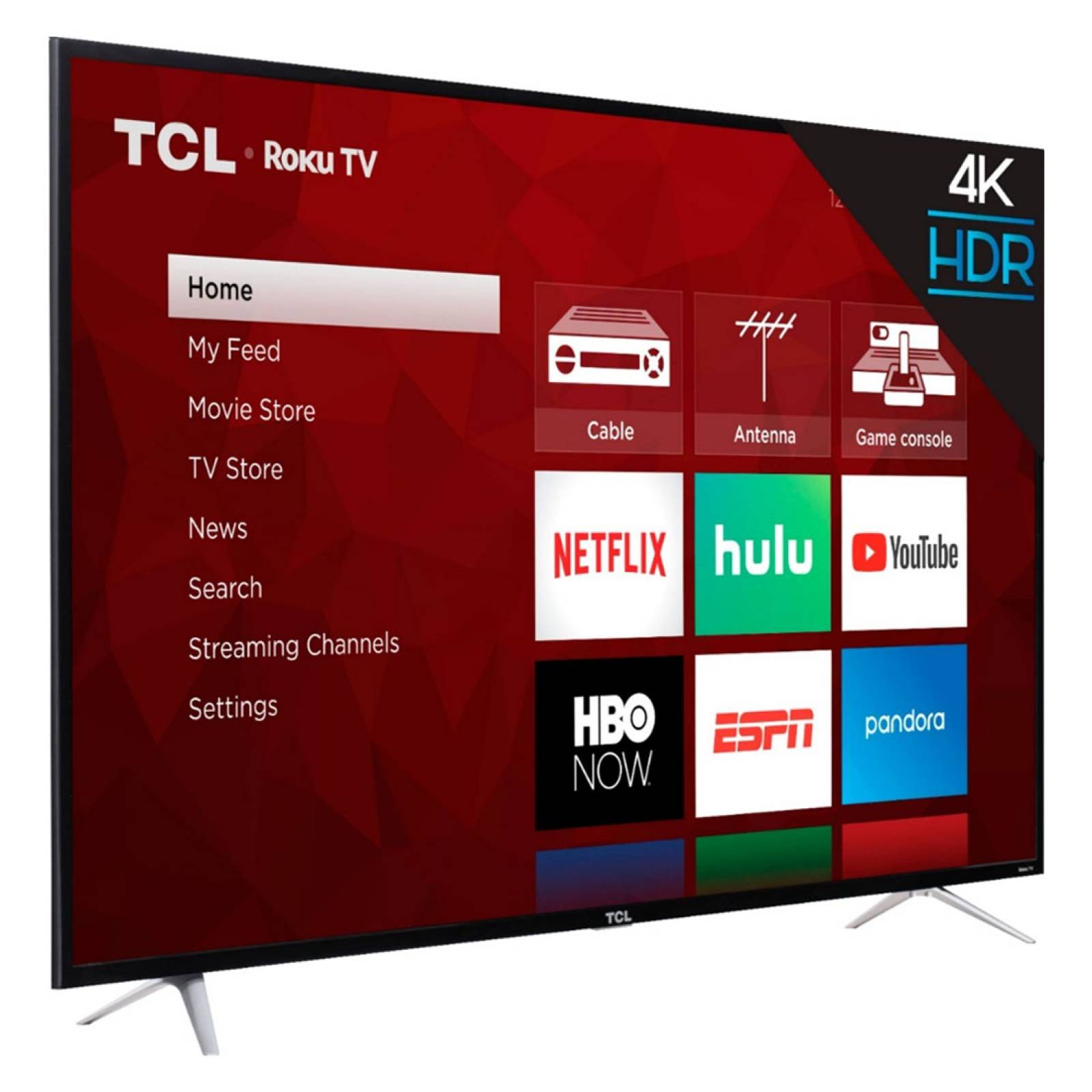 Smart TV Pantalla 65 Pulg 4K 3840X2160 FHD Roku TCL Reacondicionado