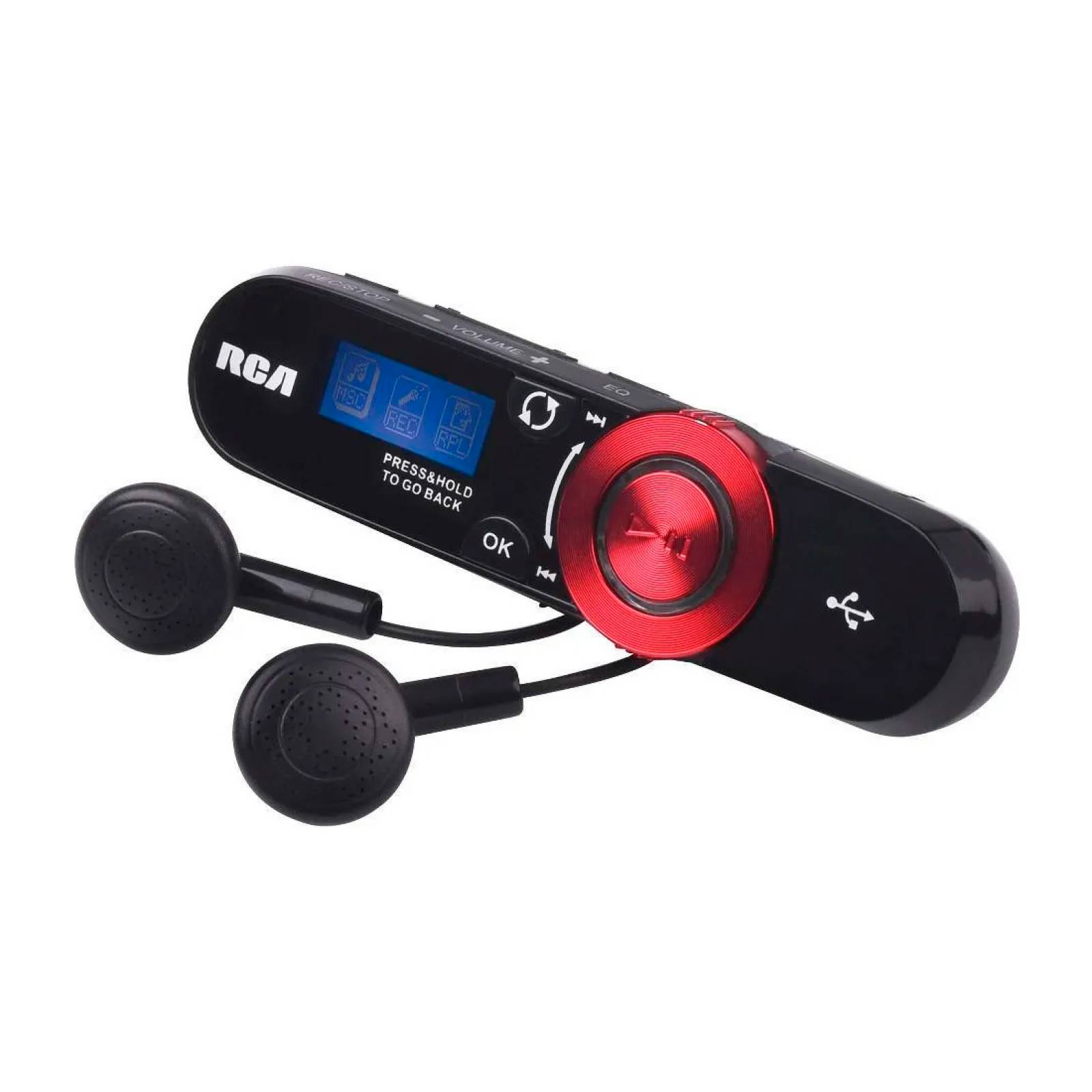 Reproductor MP3 4GB FM USB EasyRip Negro TH-2014 RCA