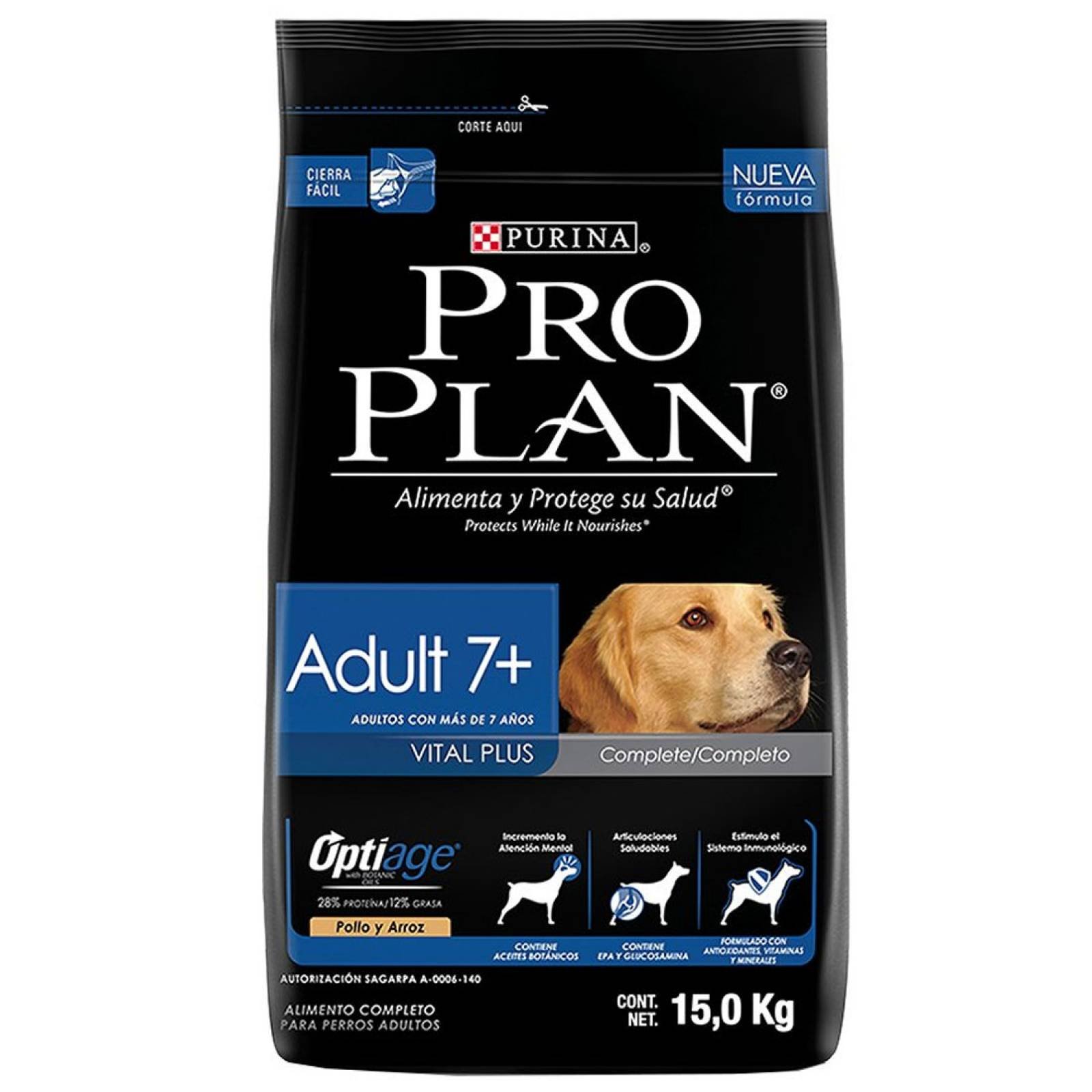 Alimento Perro Adulto 7+ Optiage Complete 15 Kg Pro Plan