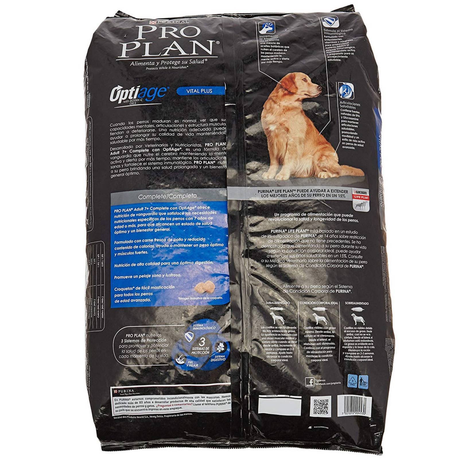 Alimento Perro Adulto 7+ Optiage Complete 15 Kg Pro Plan