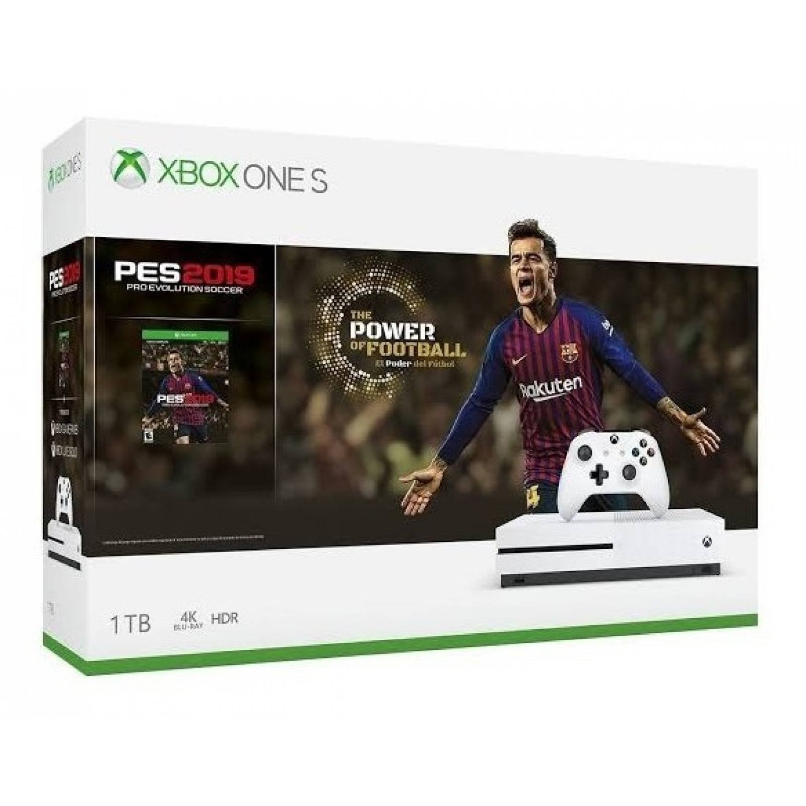 Consola Xbox One S, 1TB + Pro Evolution Soccer 2019