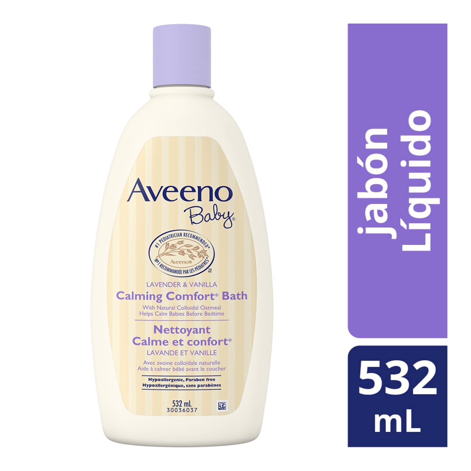 Jabón líquido corporal Calming Comfort 236ml Aveeno Baby