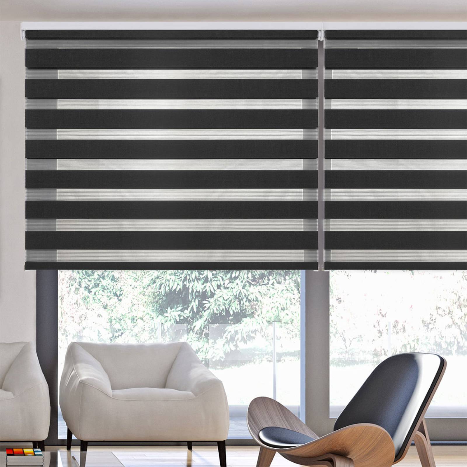 Persiana Enrollable Sheer Elegance 120cmx250cm Instala Fácil