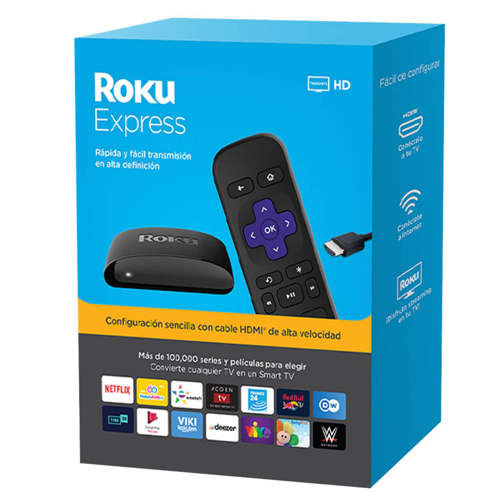 Roku Express Media Streaming Compacto Resolución HD 1080p