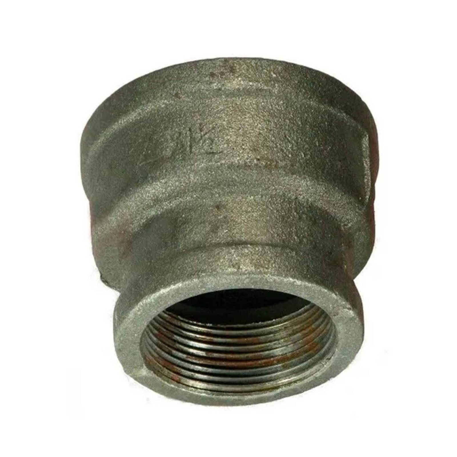 Reducción Campana Galvanizado 3 2 1 2 Pulg Negro Metaux