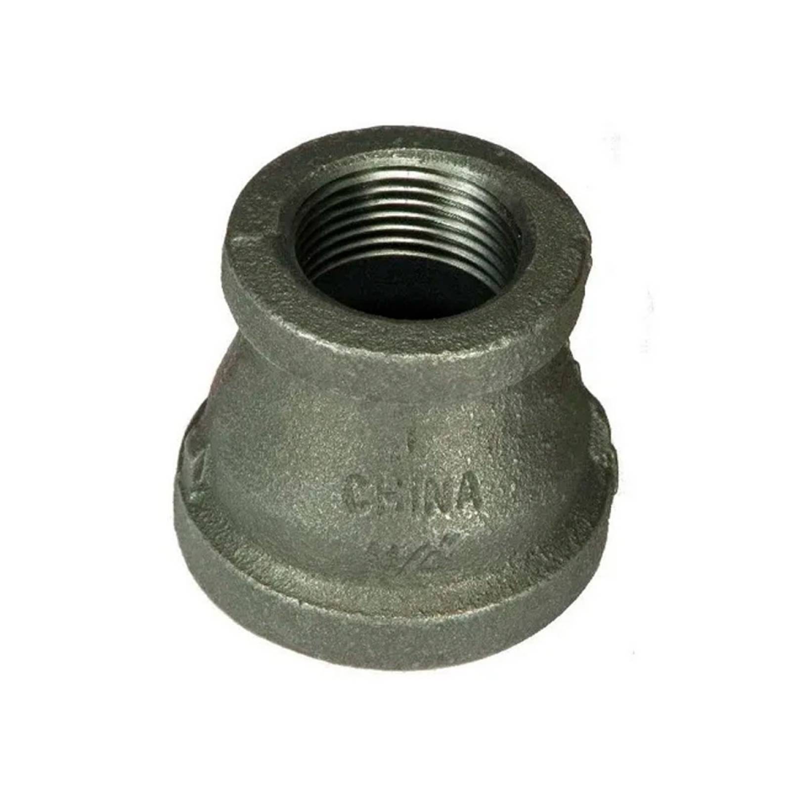 Reducción Campana Galvanizado 3 2 1 2 Pulg Negro Metaux