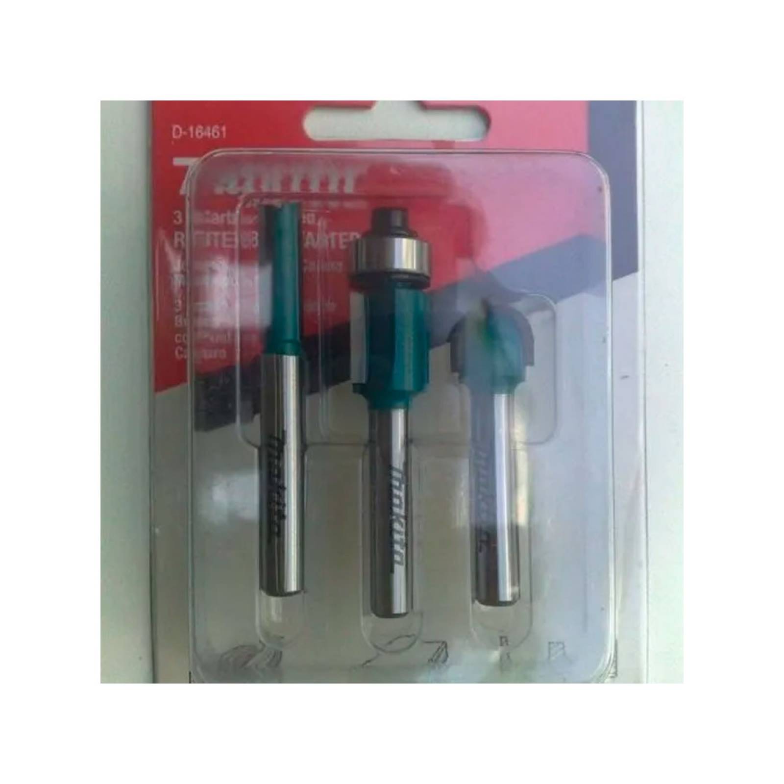 Juego Brocas Fresas P Router 3 Piezas Makita D16461