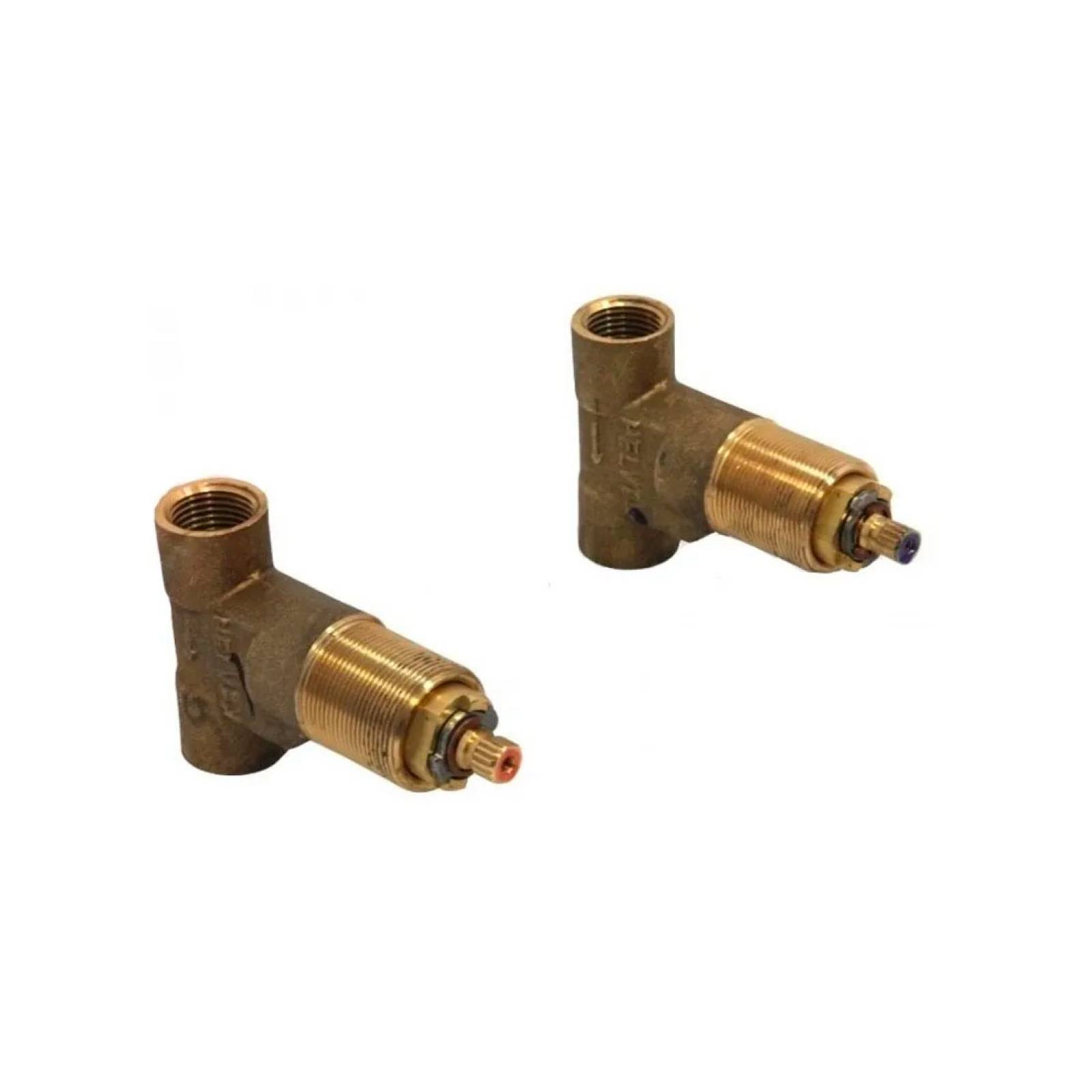 Juego Ensamble Regadera Empotrar Roscable E 60 Helvex