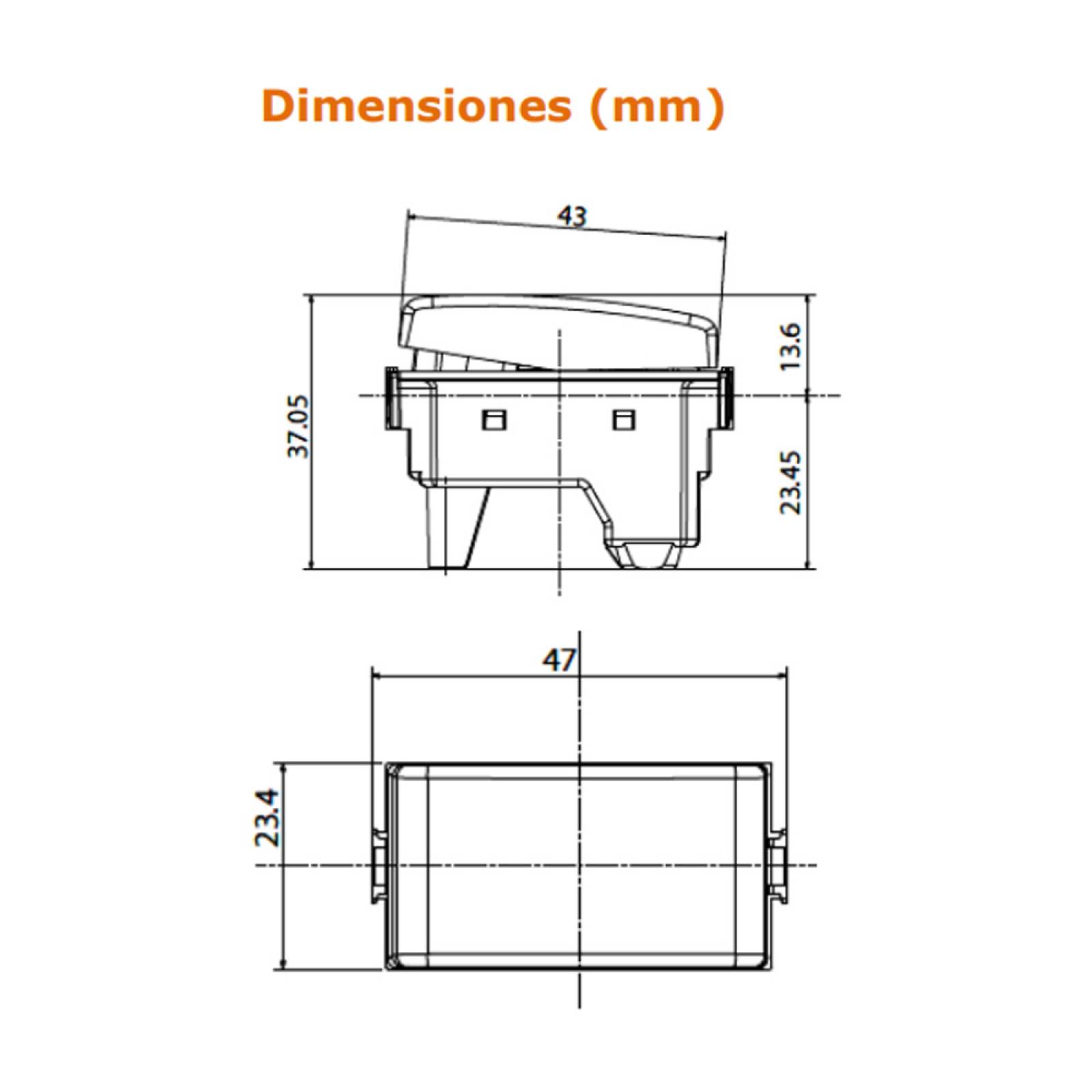 Apagador Sencillo Blanco QZ5001 MX Bticino