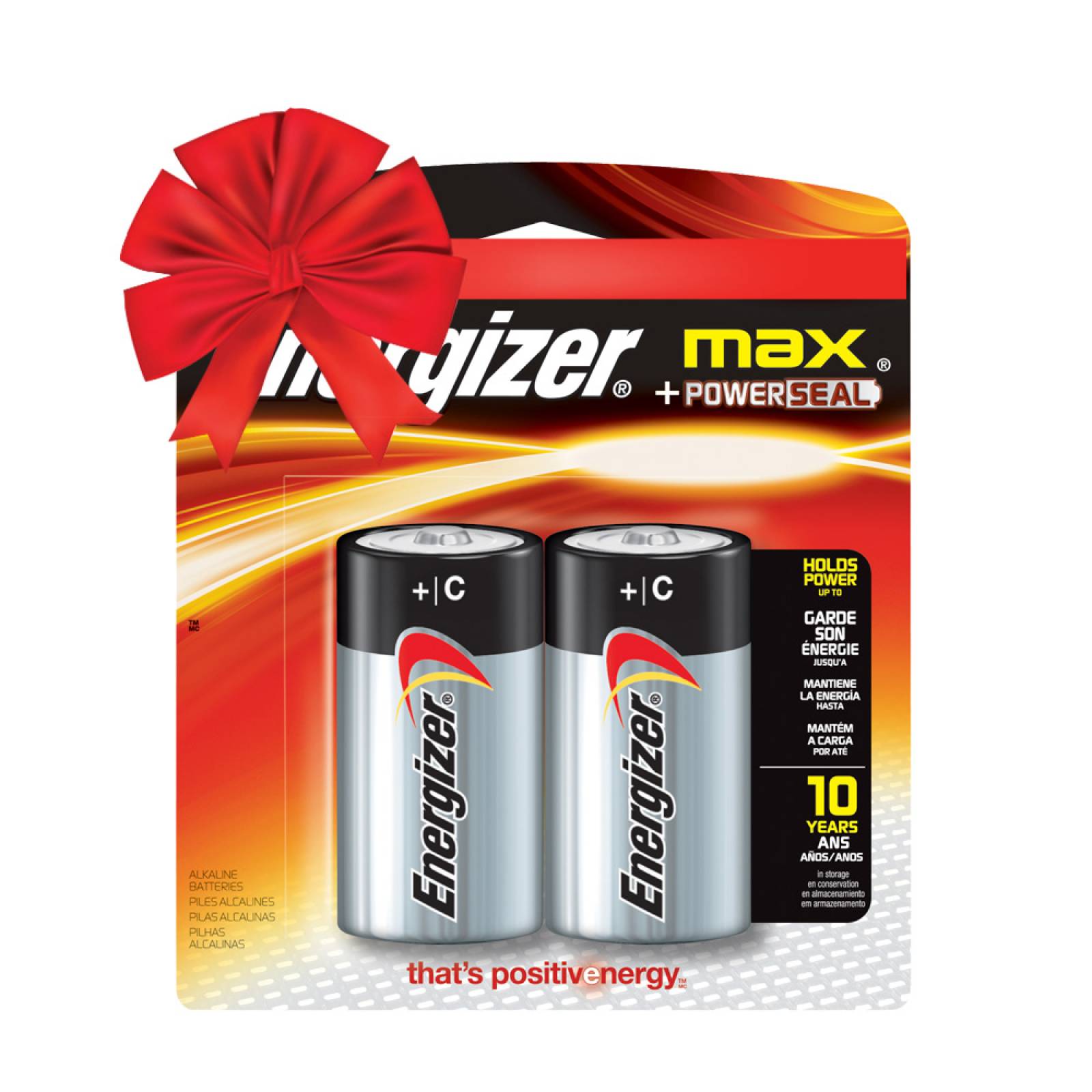 Baterias Pilas C 2 Piezas Alcalinas Max Energizer