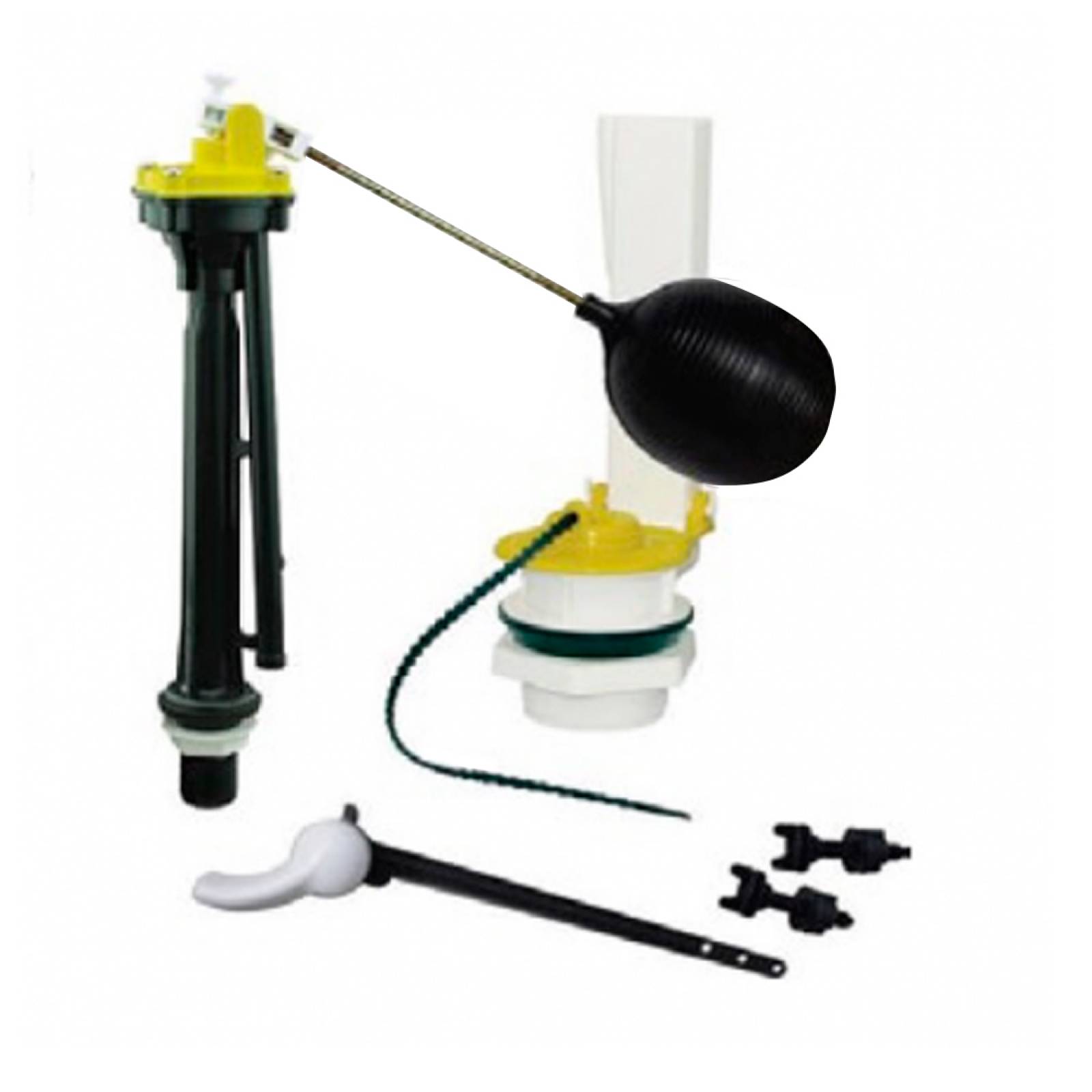 HERRAJE SANITARIO JGO WC NEGRO 2200 FAMA