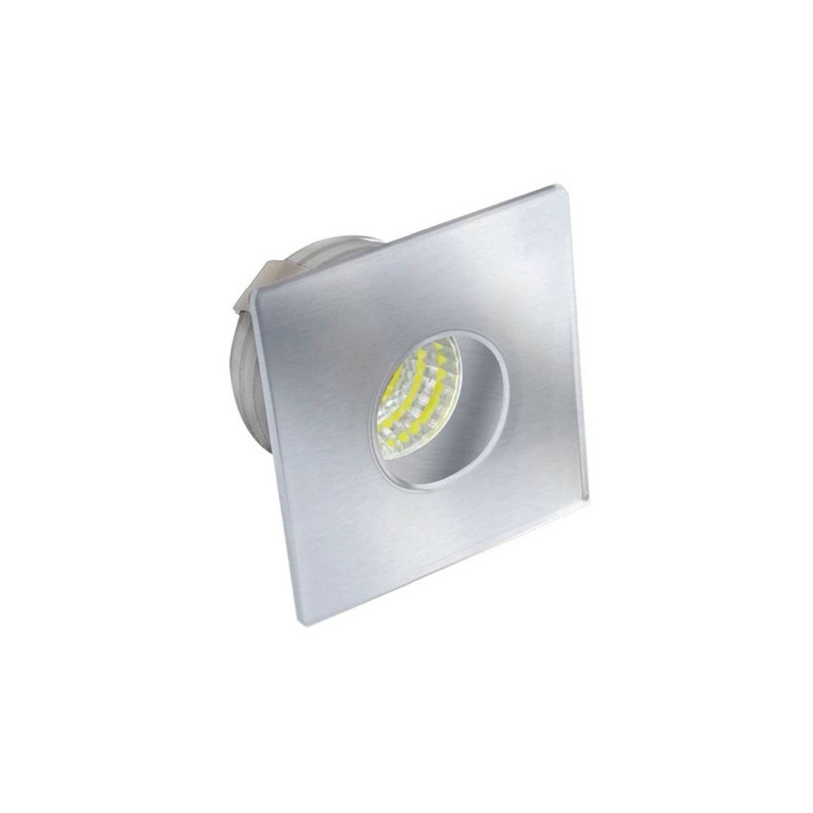 Empotrado Led Mini Cuadrado Cálido Satín Ad 5489 Adir