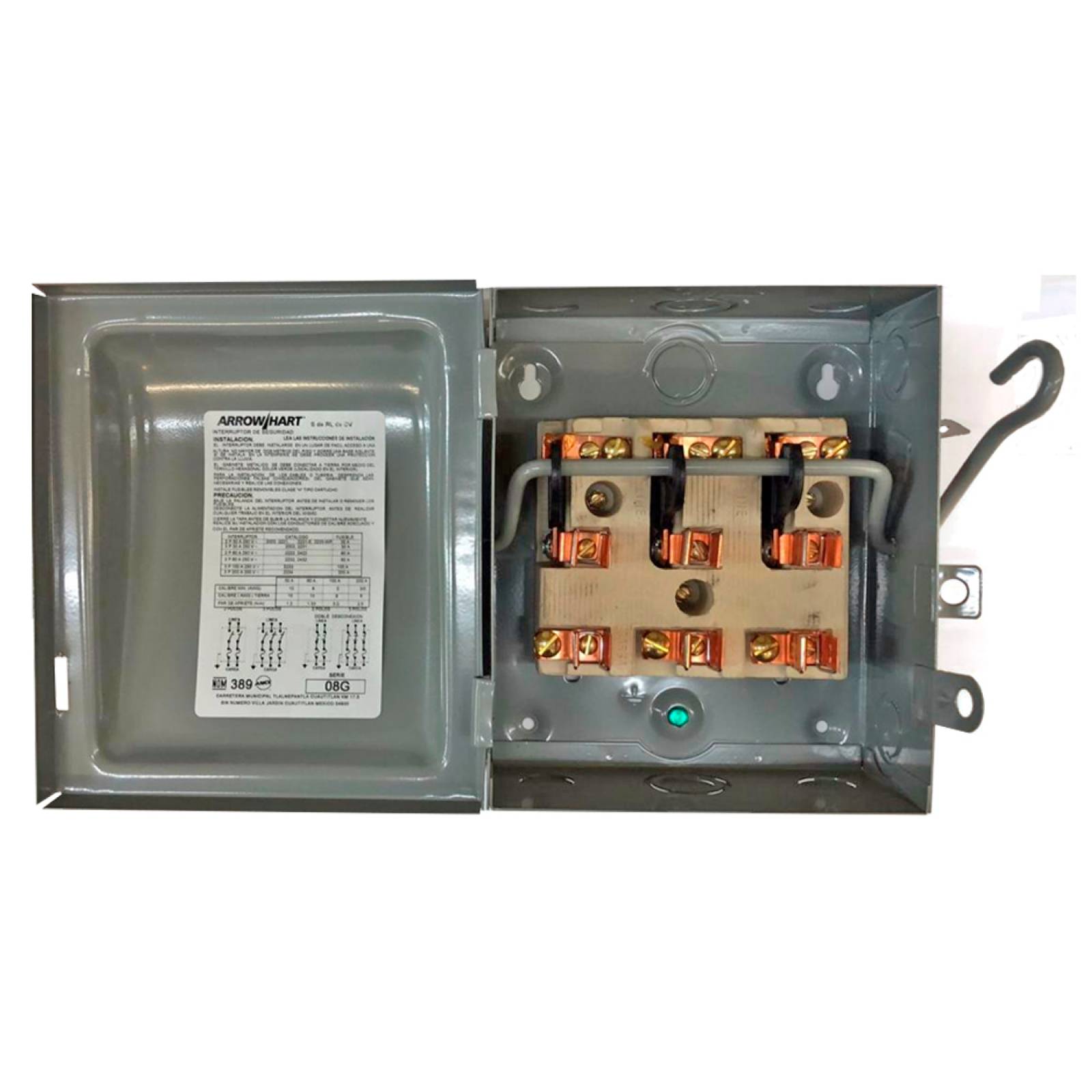 Interruptor 3 polos 30a 125v P Cartuchos S Fusible Royer