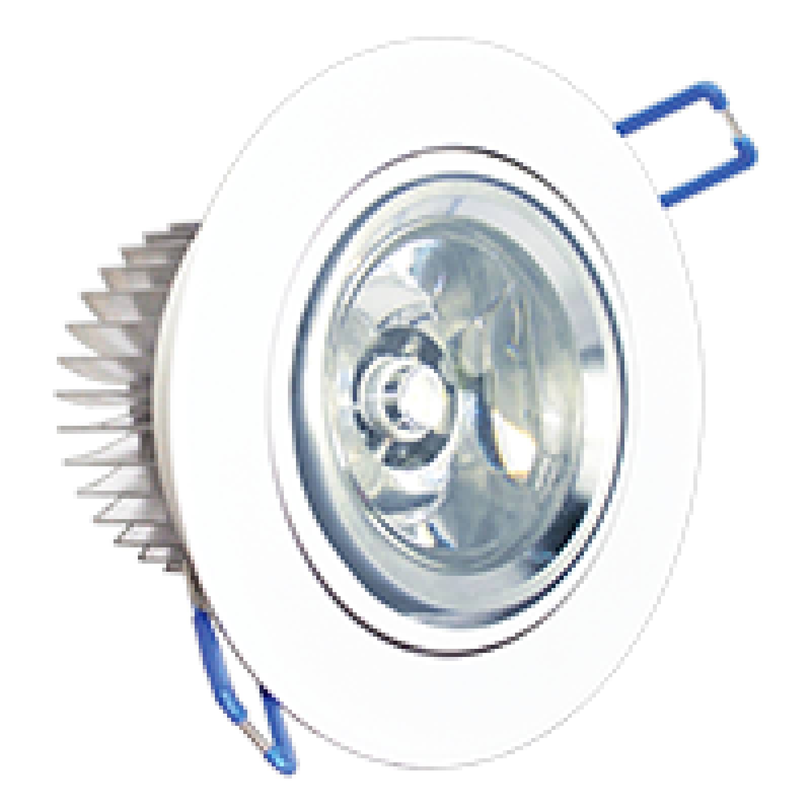 Luminario Empotrar dirigible Led 3W 2219 B Luz Blanca Adir