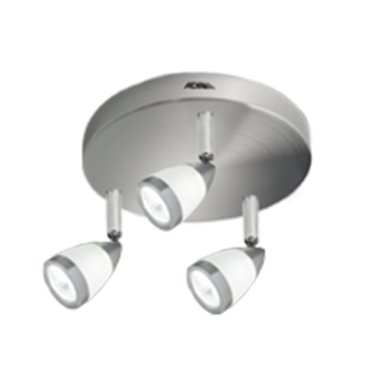 Lámpara Plafón Decorativo Ad 5501 3 Focos 25W Cromo Adir